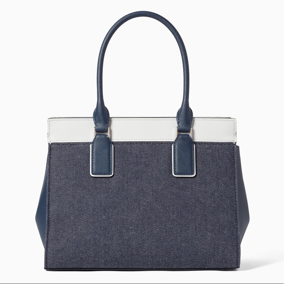 Kate Spade cameron denim colorblock satchel - Picture 6 of 6